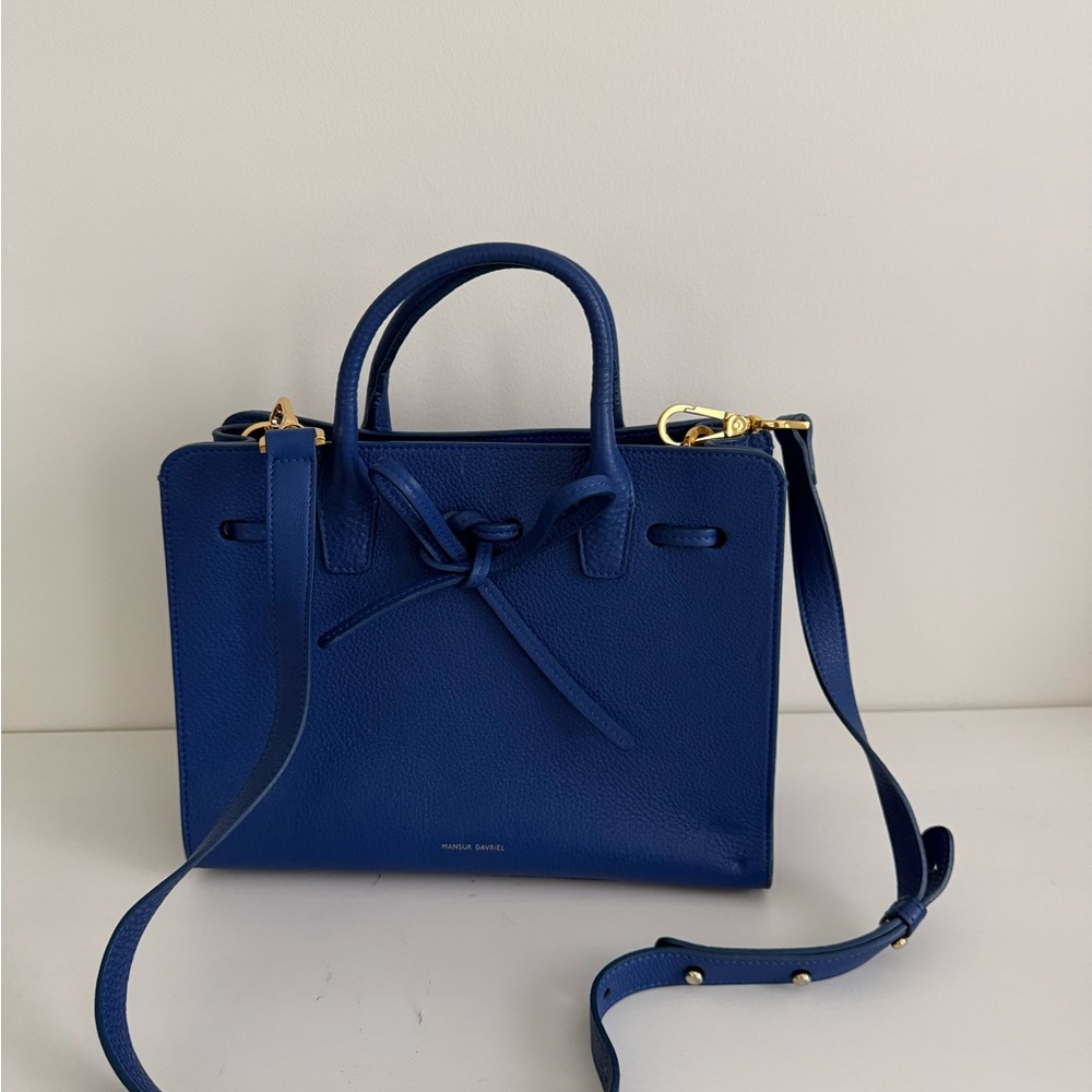 Mansur Gavriel Cobalt Blue Leather Tote - Picture 4 of 5